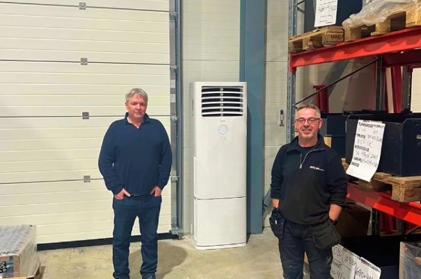 Energieffektiv Oppvarming og Kjøling hos Norsk Batteriimport AS med Animair Sigma Tower