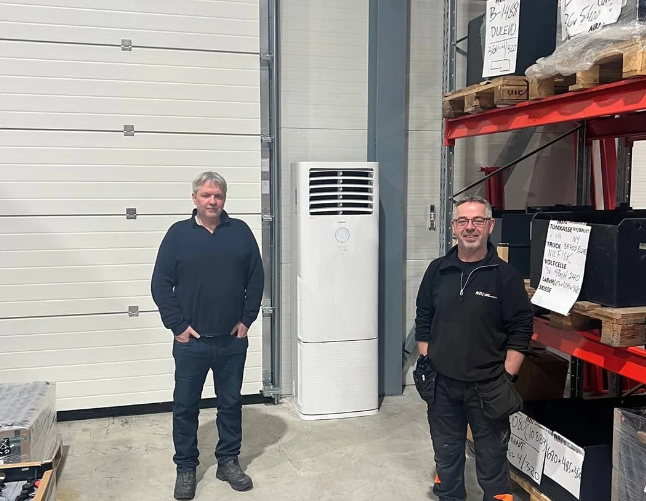 Energieffektiv Oppvarming og Kjøling hos Norsk Batteriimport AS med Animair Sigma Tower
