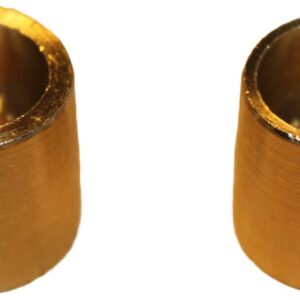 Polsett messing Ø17/Ø19 med 6 mm skruer umbraco (fra M6 til rund pol) sett 2 stk - Bilde 2