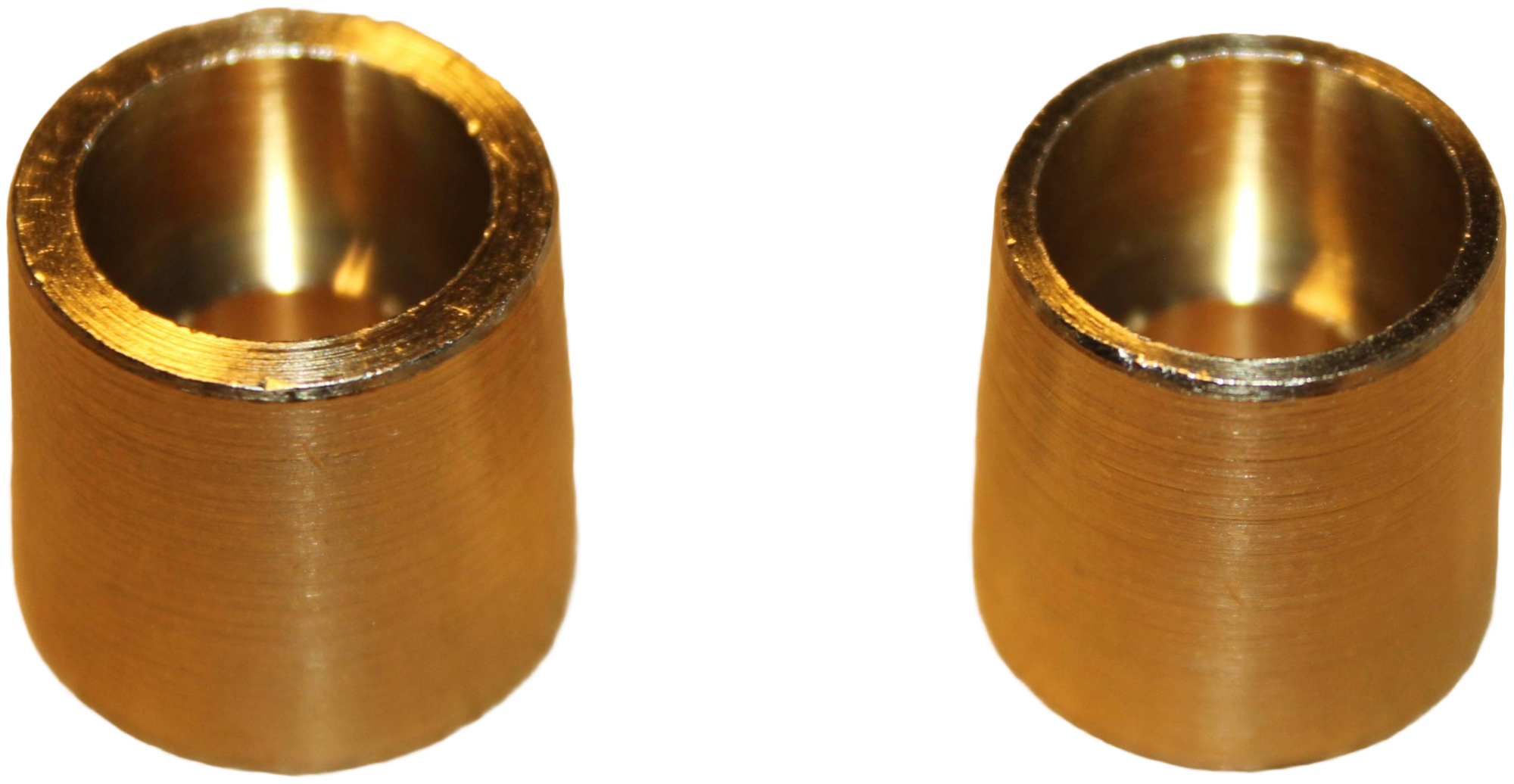 Polsett messing Ø17/Ø19 med 8 mm skruer umbraco (fra M8 til rund pol) sett 2 stk - Bilde 2