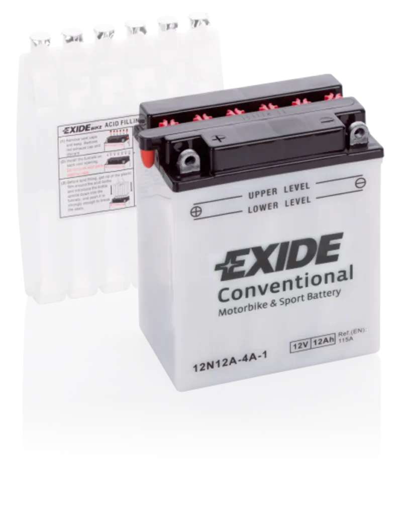 Exide MC Conventional 12V 12Ah 135x81x161 115 CCA +V