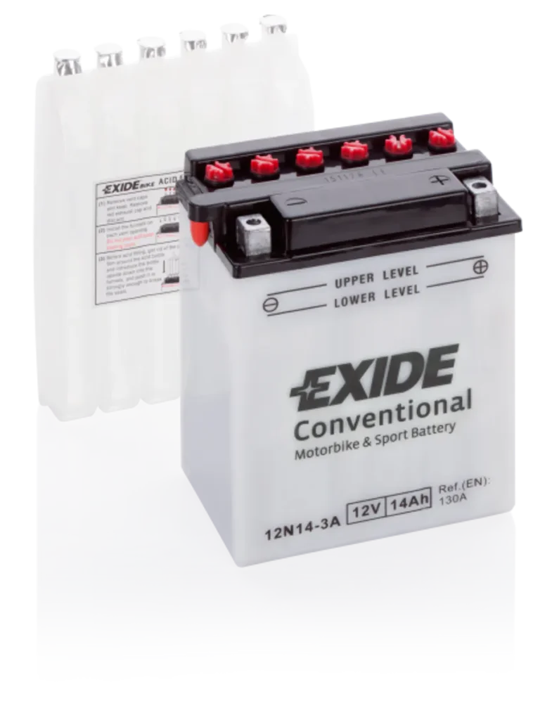 Exide MC Conventional 12V 14Ah 134x89x166 130 CCA +H