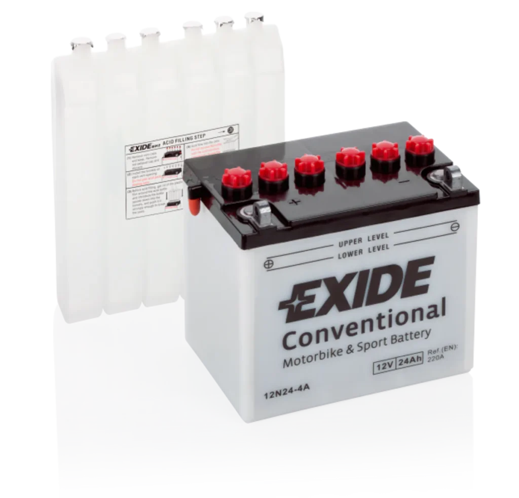 Exide MC Conventional 12V 24Ah 182x124x178 220 CCA +V