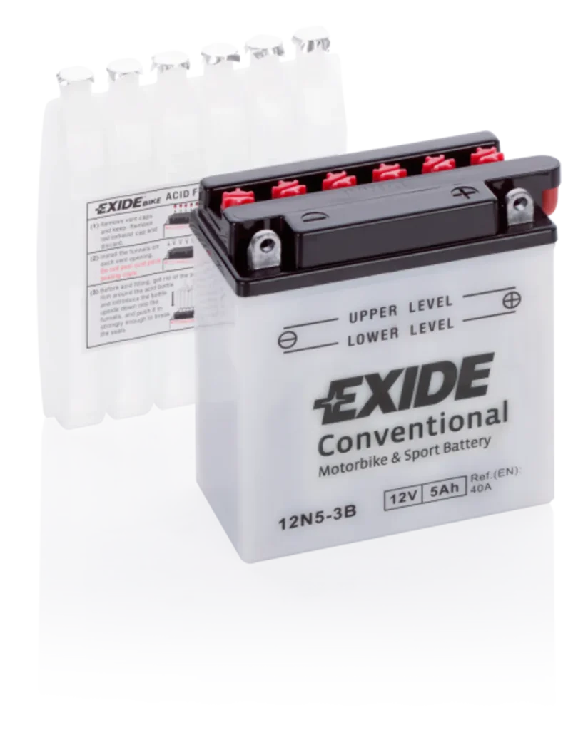 Exide MC Conventional 12V 5Ah 120x60x130 40 CCA +H