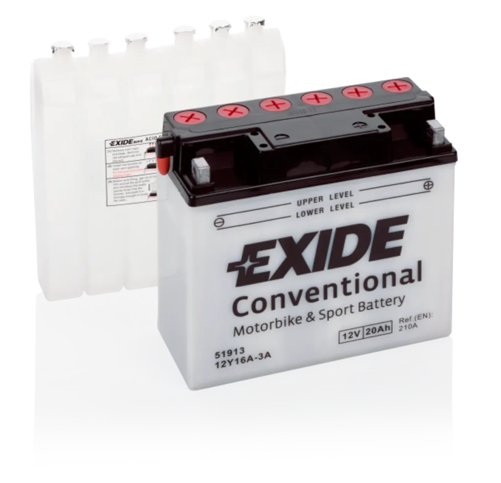 Exide MC Conventional 12V 20Ah 185x80x170 190 CCA +H