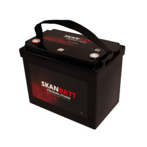 SKANBATT Premium Lithium - 12V 87Ah 100A BMS - 260x168x212mm - Bluetooth - 8 Års garanti +V - Bilde 3