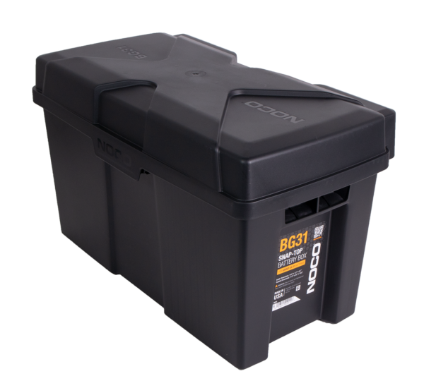 Batterikasse 372x185x205mm (innvendig) plast stor (BG31)
