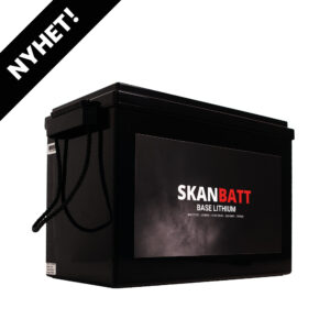 SKANBATT Base Lithium - 12V 200Ah 200A BMS - 345x190x245mm - 3 Års garanti - Bilde 1