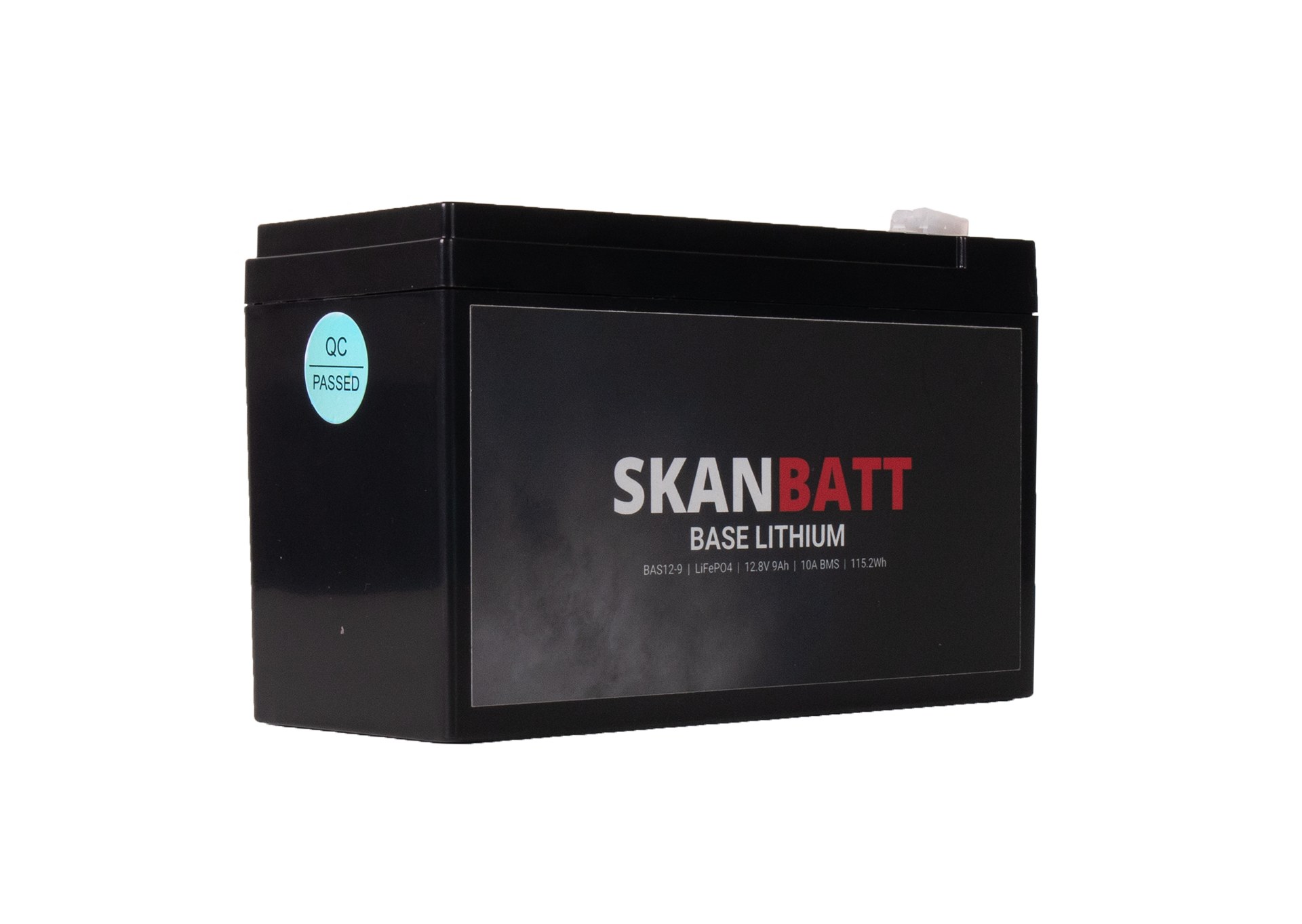 SKANBATT Base Lithium - 12V 9Ah 10A BMS - 150x65x95mm - 3 Års garanti - Bilde 4