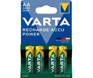 Batteri VARTA AA HR6 1,2v-2600mAh NIMH 4pk