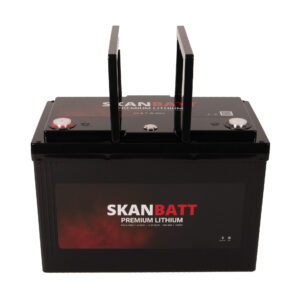 SKANBATT Premium Lithium - 12V 100Ah 100A BMS - 306x172x212mm - Bluetooth - Heat - 8 Års garanti +V - Bilde 6