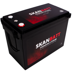 SKANBATT Premium Lithium - 24V 100Ah 100A BMS - 384x204x268mm - Bluetooth - 8 Års garanti - Bilde 2