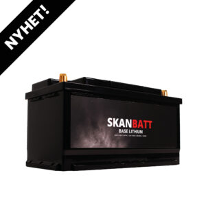 SKANBATT Base Lithium - 12V 100Ah 100A BMS - 352x174x190mm - 3 Års garanti - Bobil +H - Bilde 1