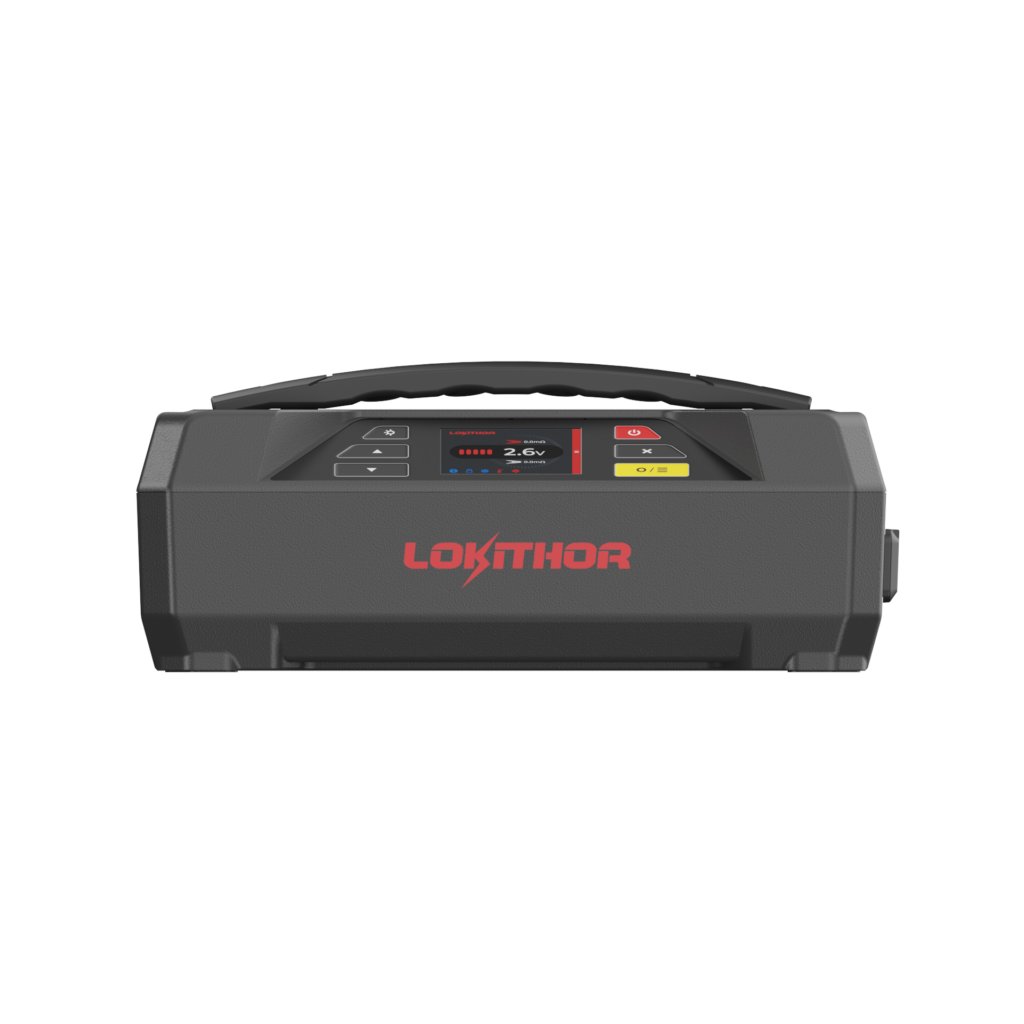 LOKITHOR Lithium Startbooster 6/12V 4250A, 6A lader og 12V batteritester