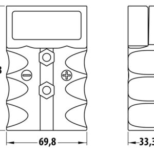 Eaxtron Standard XB 350 (SB 350) Støpsel Rød - Bilde 3