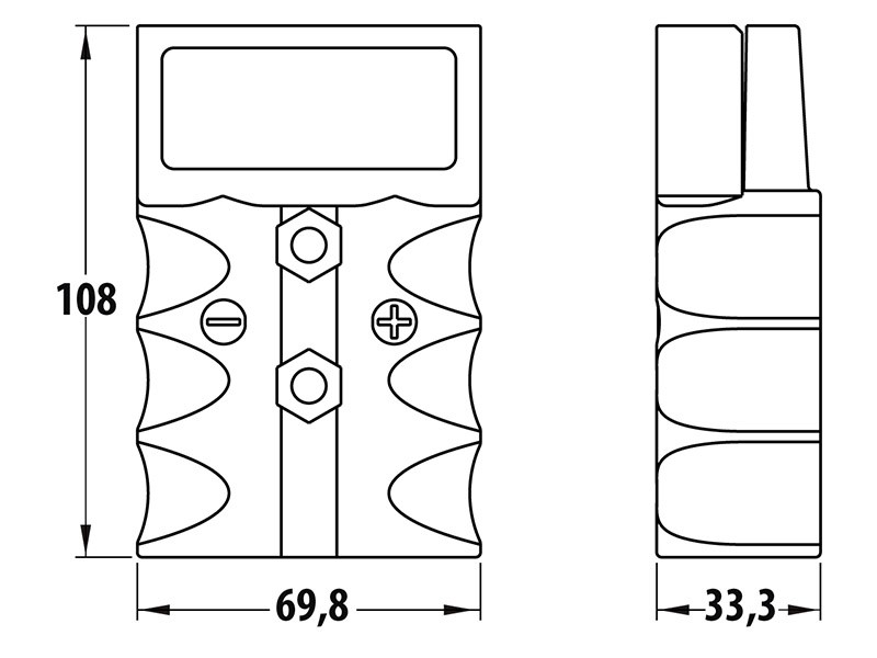 Eaxtron Standard XB 350 (SB 350) Støpsel Rød