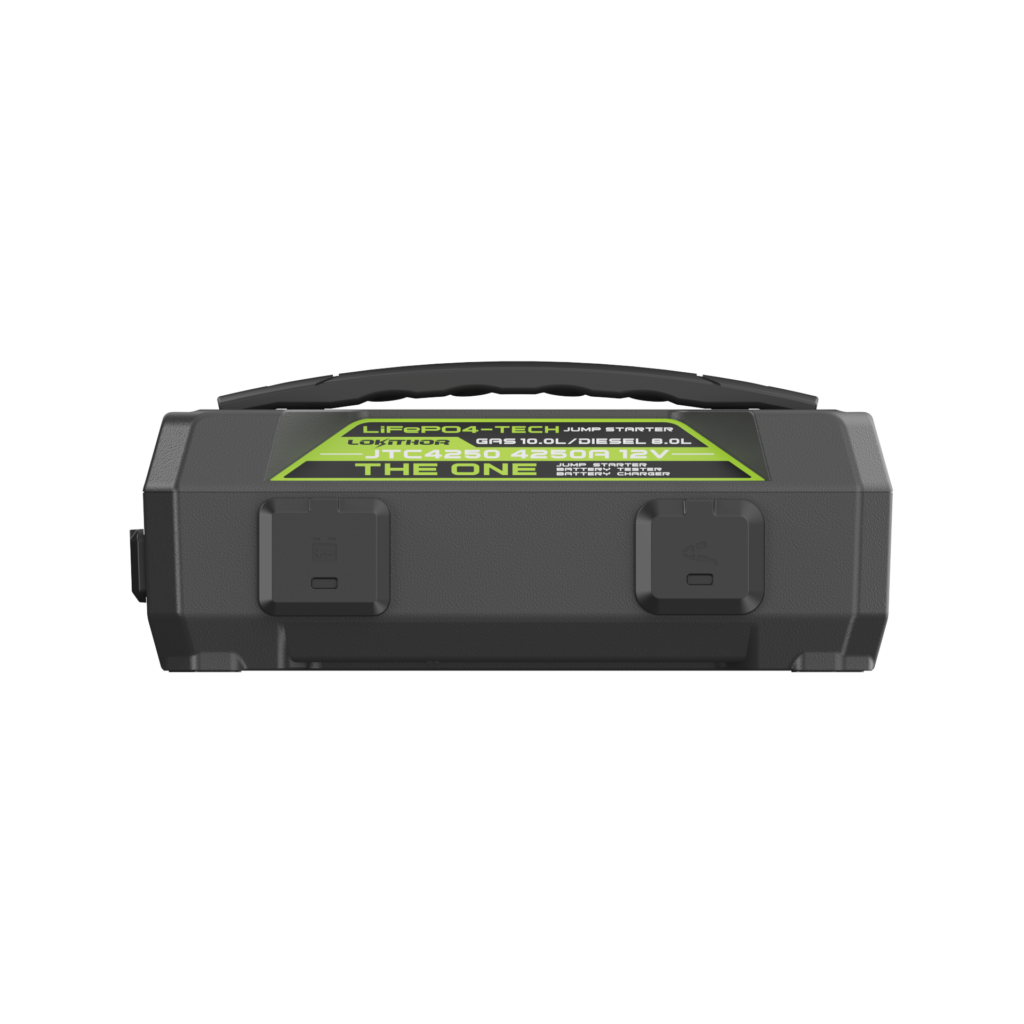 LOKITHOR Lithium Startbooster 6/12V 4250A, 6A lader og 12V batteritester