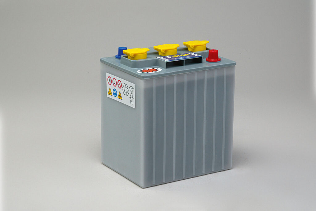 Batteri rørplate deep cycle 6V 240AH/20-180AH/5 (3TU6E) 242x190x275 mm 30,3 kg diagonal