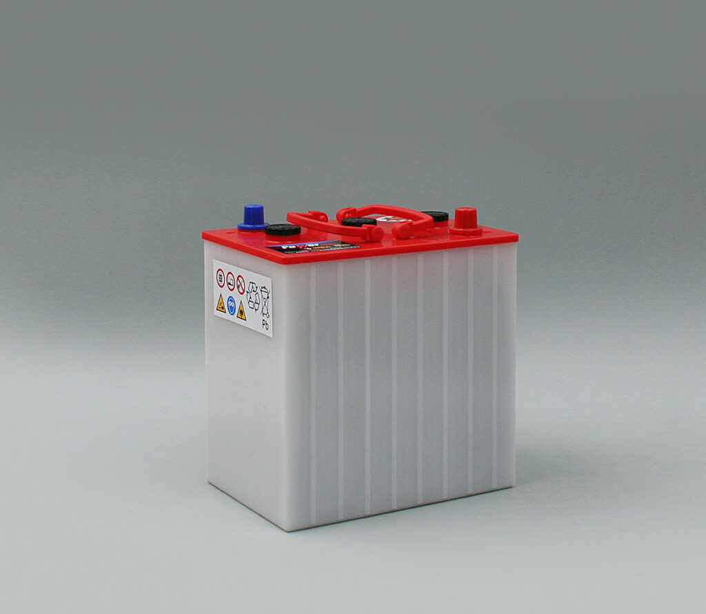 Batteri rørplate deep cycle 6V 260AH/20-200AH/5 (POWER PLUS) 260x180x275 mm 32,2 kg diagonal