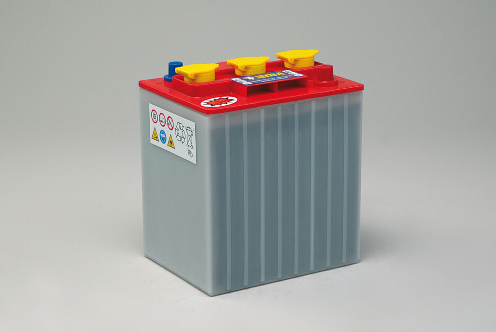 Batteri rørplate deep cycle 6V 270AH/20-205AH/5 (STRONG) 242x190x275 mm 31,7 kg diagonal