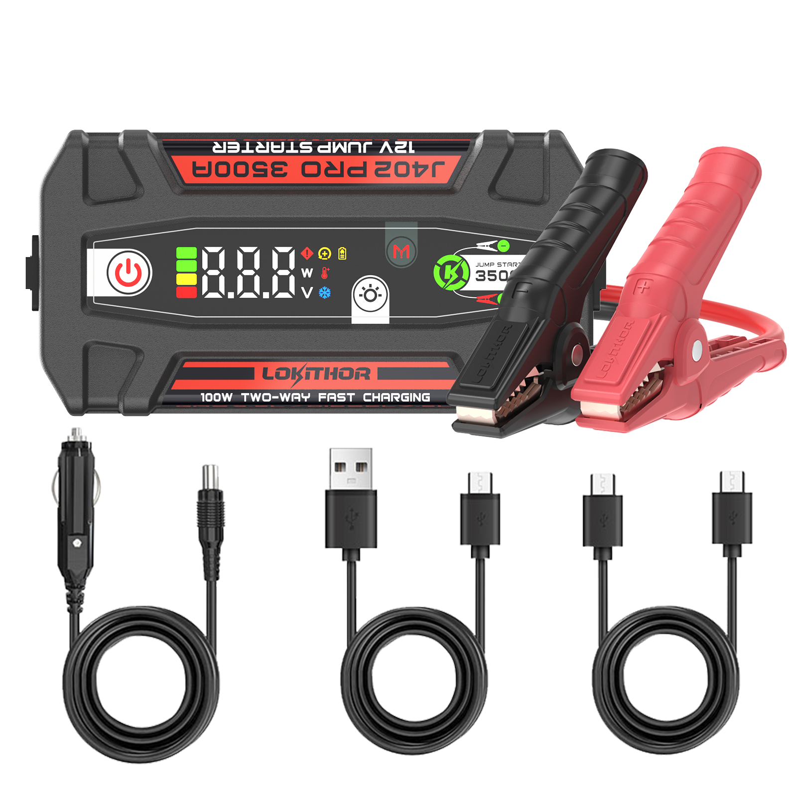 LOKITHOR Lithium Startbooster 12V 3500A - Bilde 2