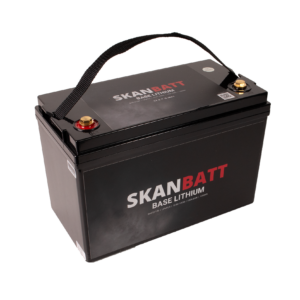 SKANBATT Base Lithium - 12V 100Ah 100A BMS - 326x173x215mm - 3 Års garanti +V - Bilde 2
