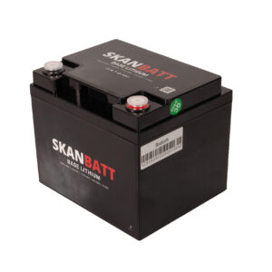 SKANBATT Base Lithium - 12V 40Ah 40A BMS - 198x166x170mm - Bluetooth - 3 Års garanti - Bilde 2