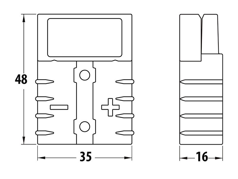 Eaxtron Standard XB 50 Støpsel Grå