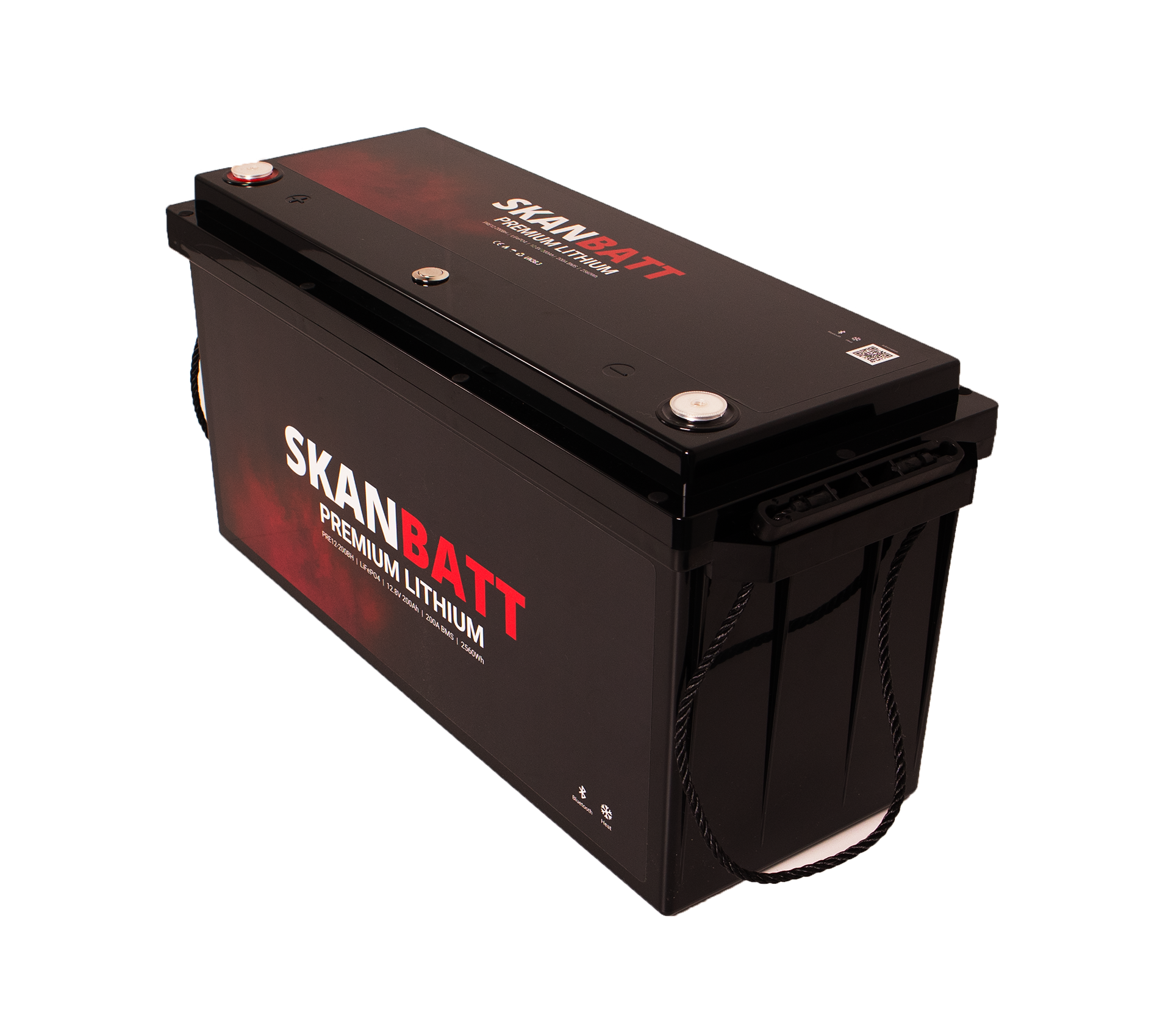SKANBATT Premium Lithium - 12V 200Ah 200A BMS - 502x187x242mm - Bluetooth - Heat - 8 Års garanti - Bilde 4