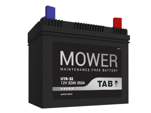 Startbatteri TAB SEALED 12V 32AH-350A+H FLAT (U1-R32 217032) 196x127x159/185 mm 8,0 kg