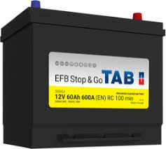 Start / Forbruksbatteri 12V60AH-600A TAB Carbon(D23)+H 230x173x200/220 mm