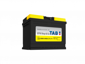 Start / Forbruksbatteri TAB STOP & GO 12V 60AH-640A+H (L2 212060) 242x175x190 mm 16,6 kg