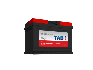 Startbatteri TAB SEALED 12V 62AH-600A+H (LB2 189063) 242x175x175 mm 13,9 kg