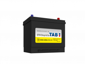 Start / Forbruksbatteri TAB STOP & GO 12V 65AH-600A+H (D23 212860) 230x173x200/220 mm 17,1 kg