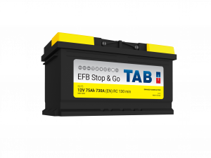 Start / Forbruksbatteri TAB STOP & GO 12V 75AH-730A+H (LB4 212075) 315x175x175 mm 18,2 kg