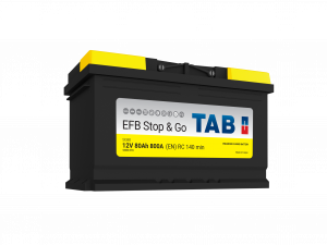 Start / Forbruksbatteri TAB STOP & GO 12V 80AH-800A+H (L4 212080) 315x175x190 mm 21,9 kg