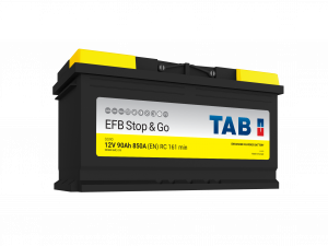 Start / Forbruksbatteri TAB STOP & GO 12V 90AH-850A+H (L5 212090) 353x175x190 mm 24,6 kg
