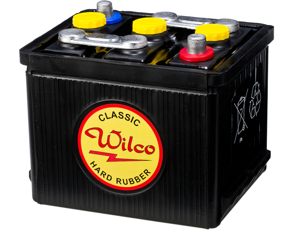 Veteranbatteri Wilco HR Classic med åpne forbindelser 6V 77AH-360A (218x190x190 mm) 07715