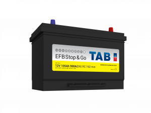 Start / Forbruksbatteri TAB STOP & GO 12V 105AH-900A+H (D31 212005) 306x173x200/221 mm 23,3 kg