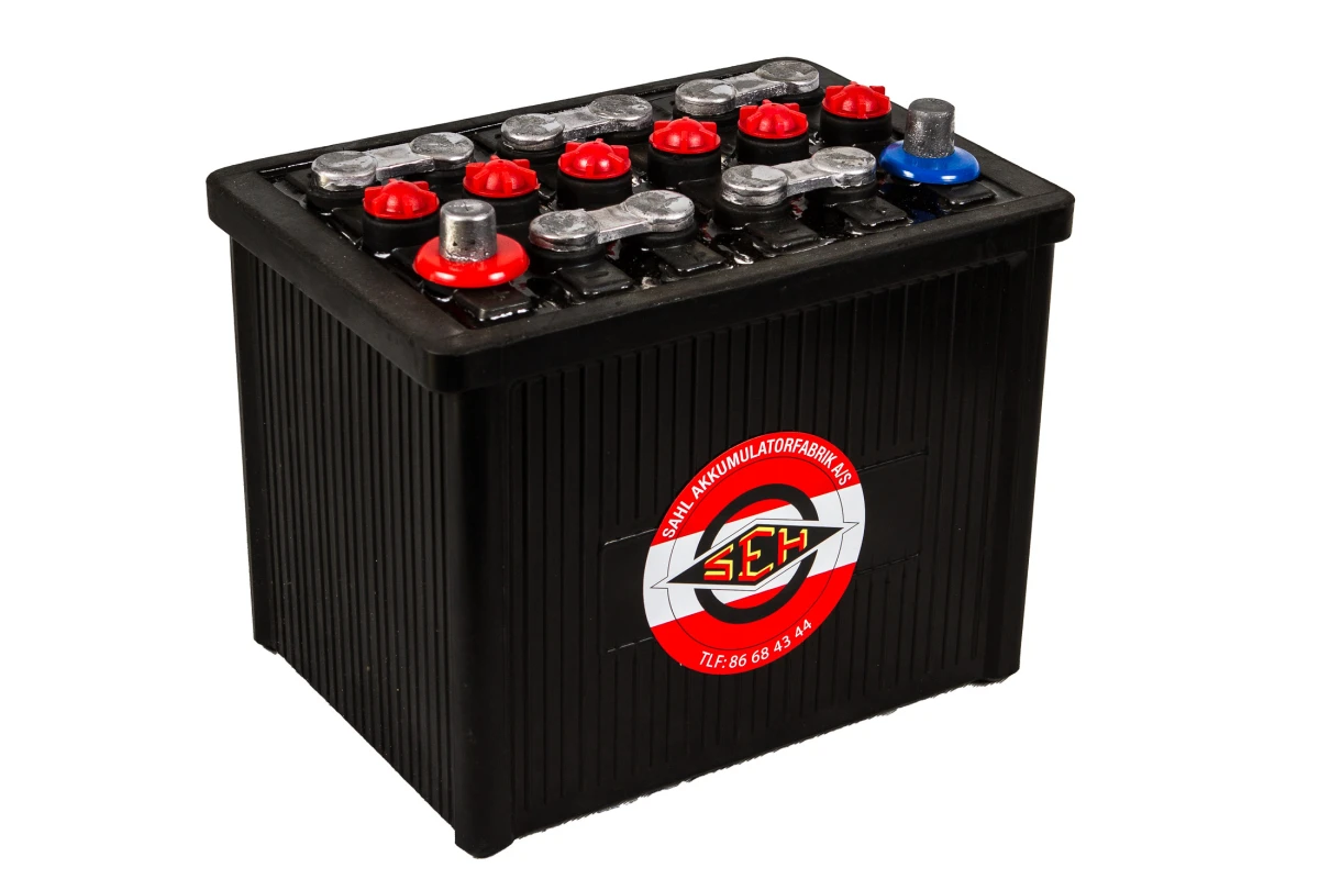 Veteranbatteri 12V 60AH-350A(250x175x220mm +V)56049 - Bilde 1