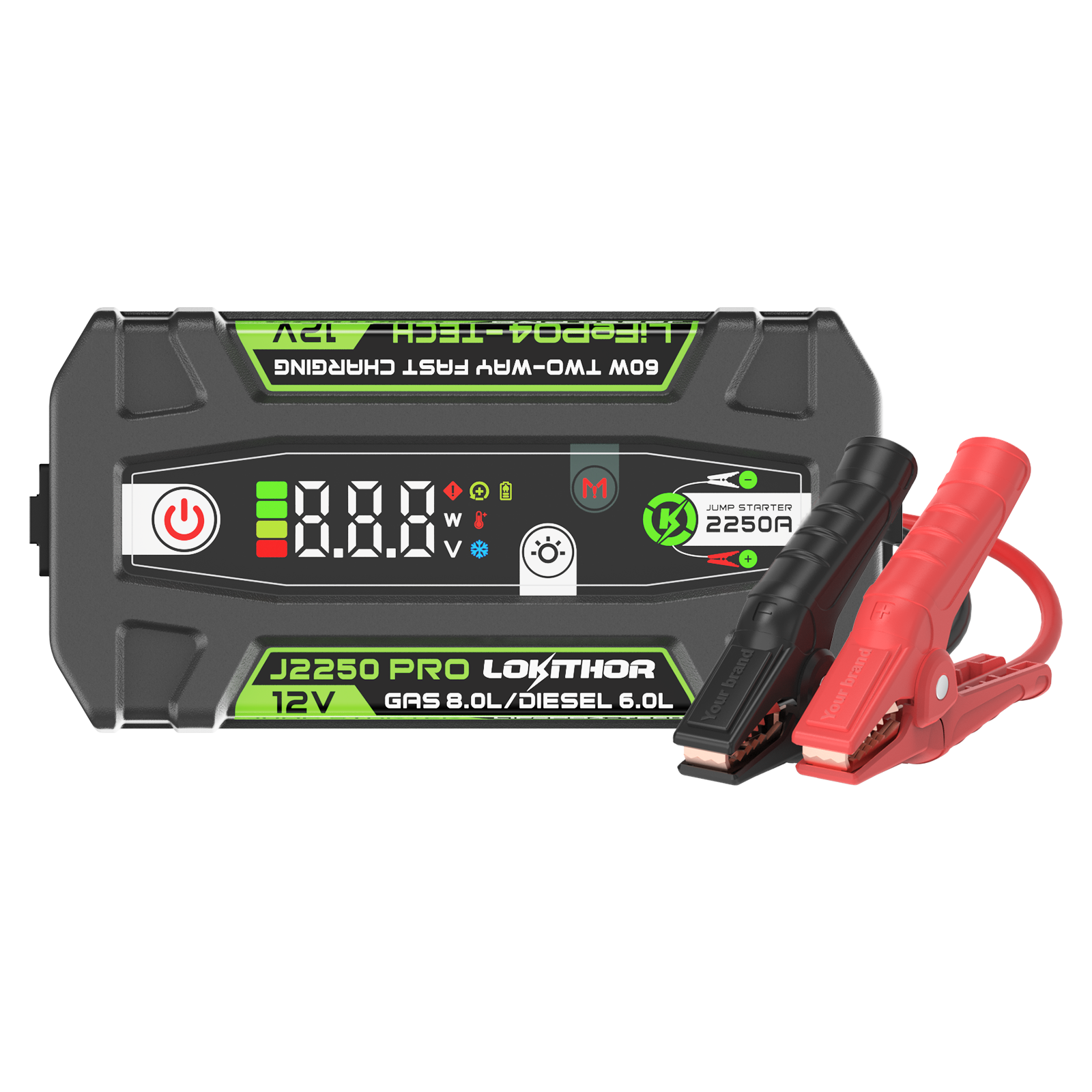 LOKITHOR Lithium Startbooster 12V 2250A - Bilde 1