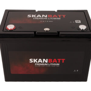 SKANBATT Premium Lithium - 12V 100Ah 100A BMS - 306x172x212mm - Bluetooth - Heat - 8 Års garanti +V - Bilde 8