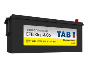 Start / Forbruksbatteri TAB STOP & GO EMS 190AH-1100A+V (D05 492612) 513x222x194/221 mm 45,3 kg - Bilde 1