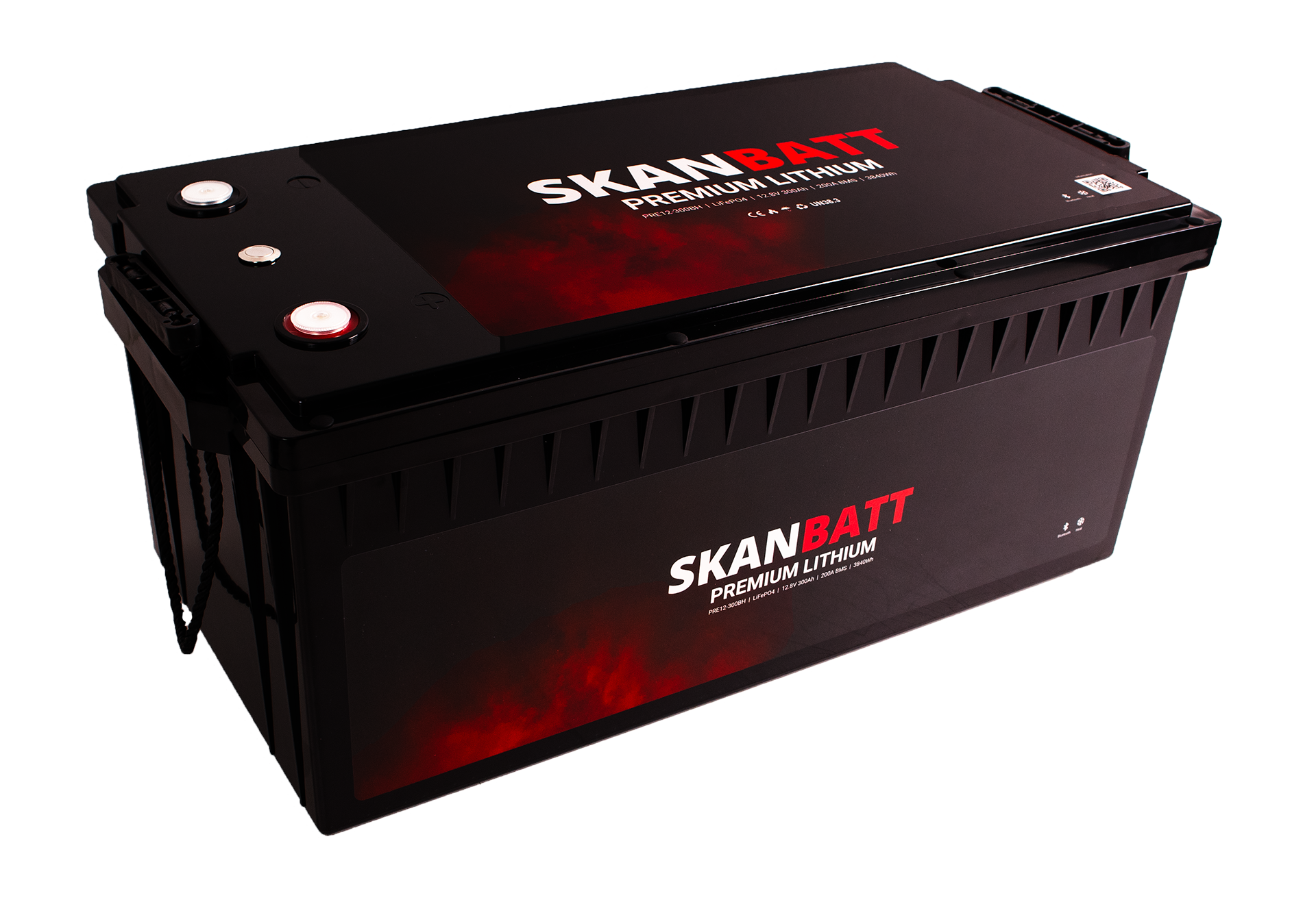 SKANBATT Premium Lithium - 12V 300Ah 200A BMS - 523x269x218mm - Bluetooth - Heat - 8 Års garanti +H - Bilde 6