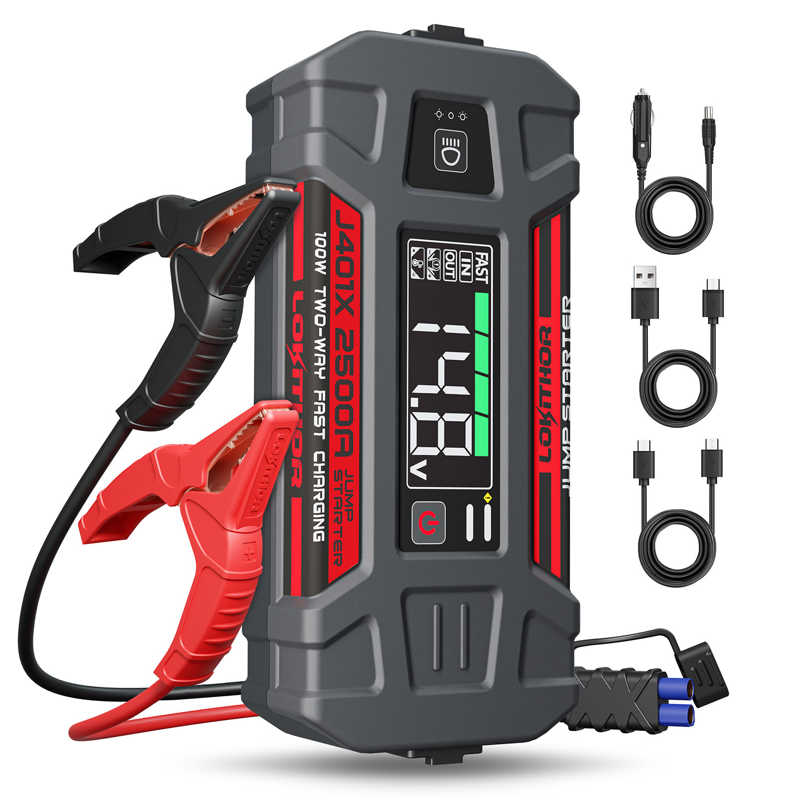 LOKITHOR Lithium Startbooster 12V 2500A -40 ℃ - Bilde 2