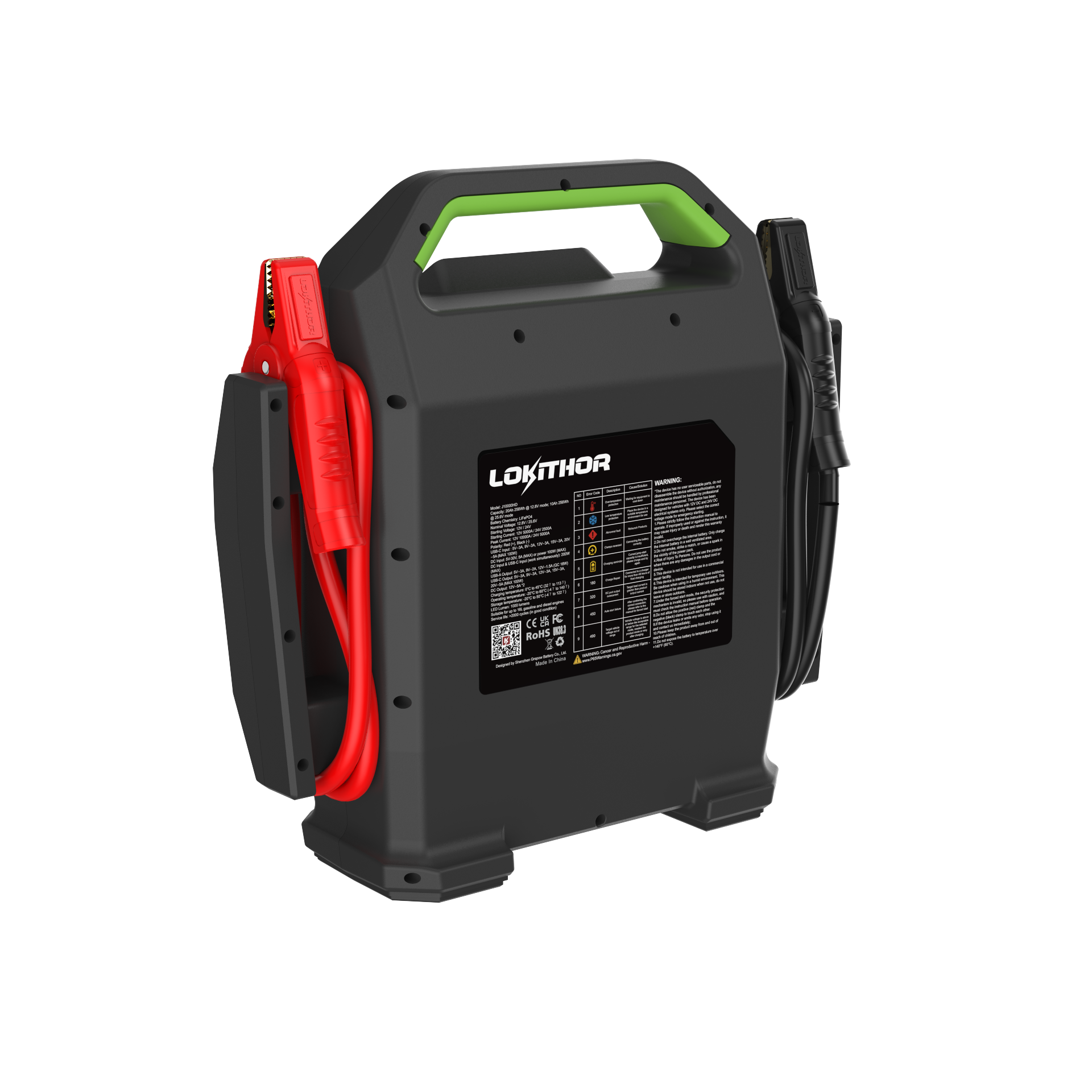 LOKITHOR Lithium Startbooster 12/24V 10000A - Bilde 4