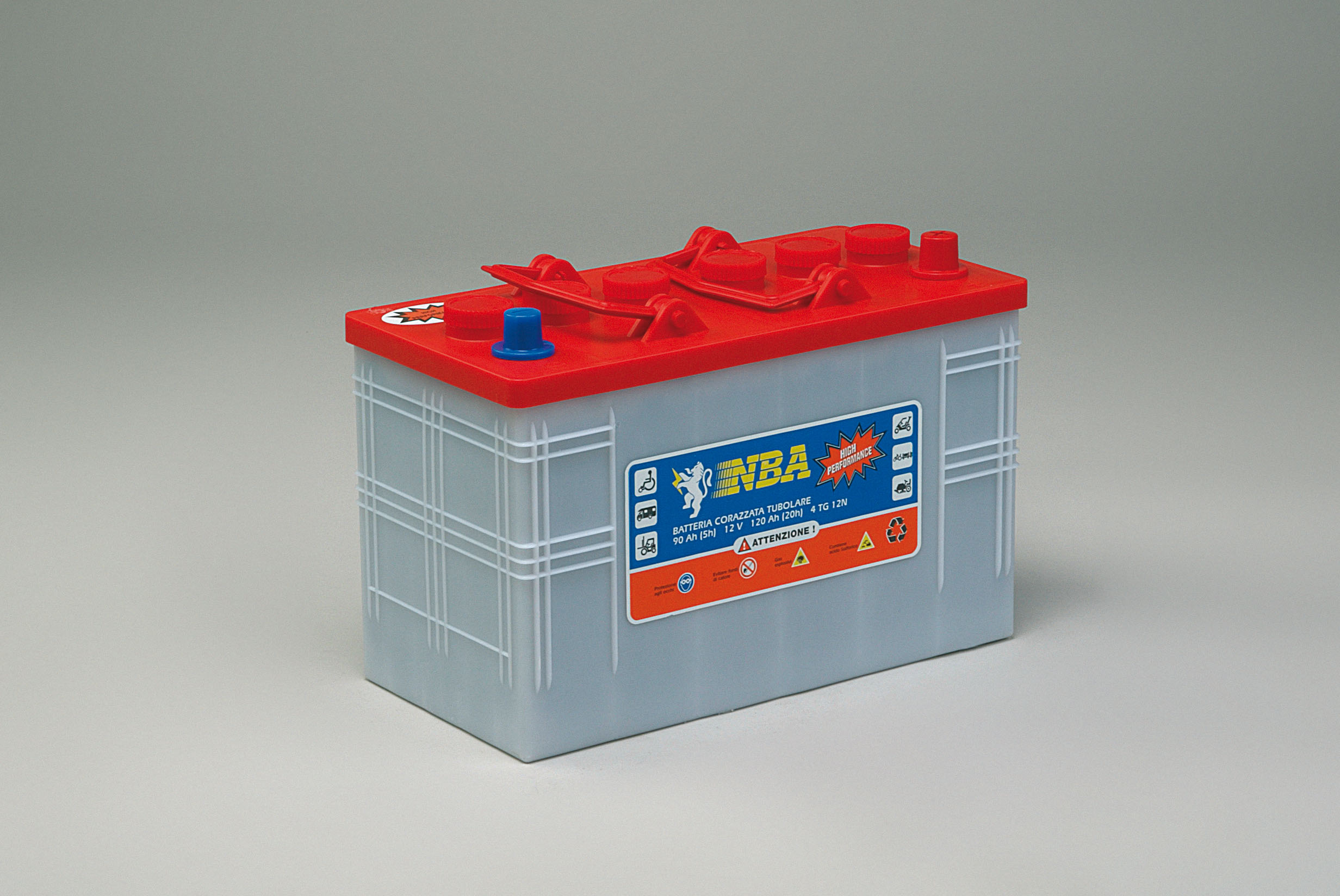 Batteri rørplate deep cycle 12V 120AH/20-90AH/5 (4TG12N) 345x170x235 mm D02 28,4 kg +h - Bilde 1