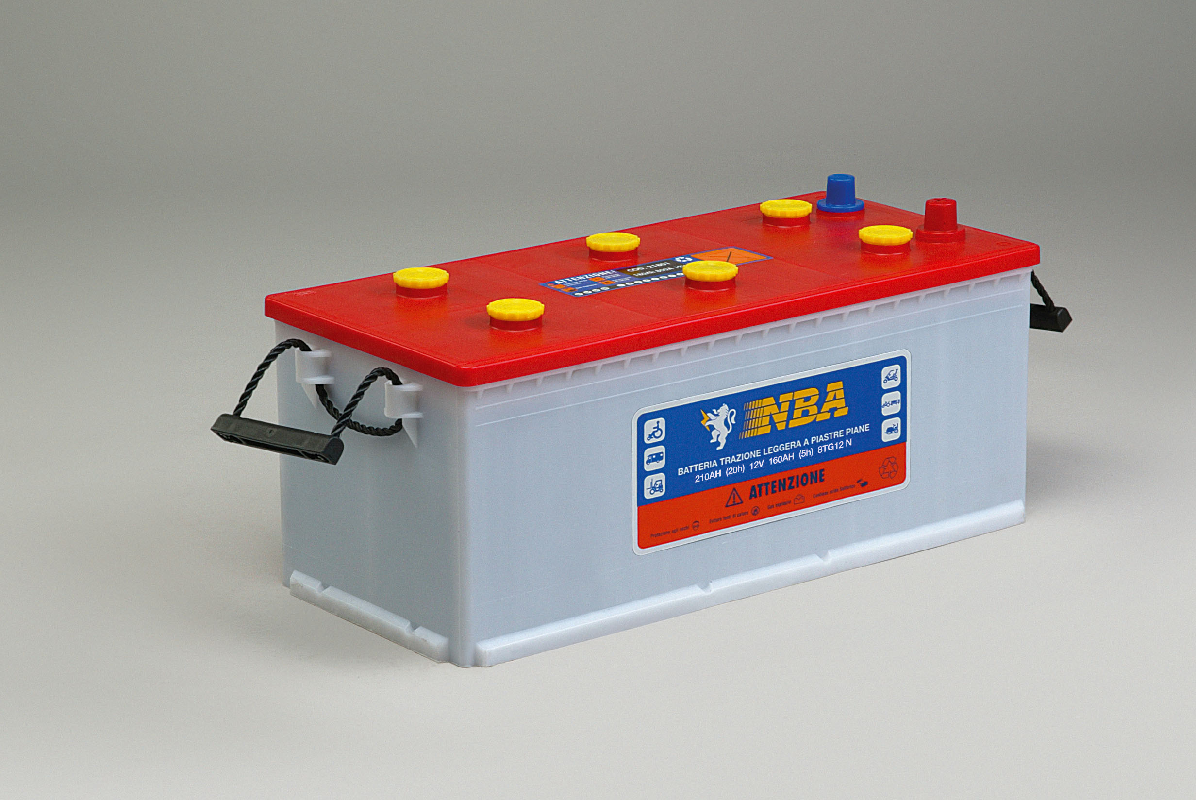 Batteri rørplate deep cycle 12V 210AH/20-160AH/5 (8TG12N) 513x218x215 mm D05 55,1 kg +v - Bilde 1