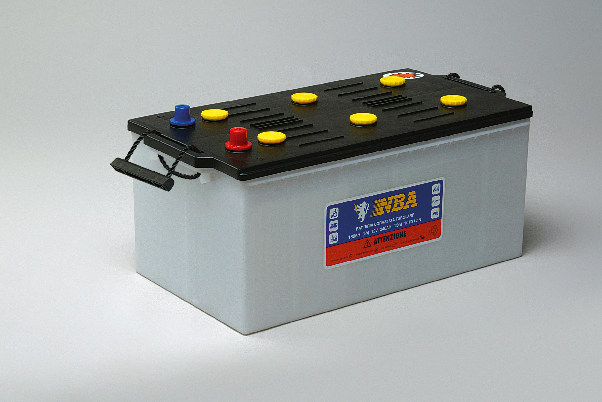 Batteri rørplate deep cycle 12V 240AH/20-180AH/5 (10TG12N) 517x270x240 mm D06 64 kg +h - Bilde 1
