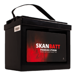SKANBATT Premium Lithium - 12V 87Ah 100A BMS - 260x168x212mm - Bluetooth - 8 Års garanti +V - Bilde 2